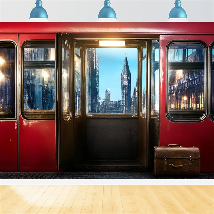Back To School Photo Backdrop Magical Train Ride Backdrop UK GQ6-177