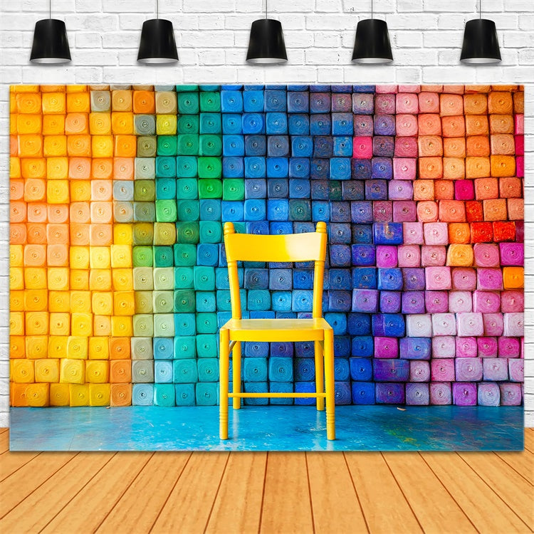 Back To School Backdrops Colorful Creative Space Backdrop UK GQ6-178