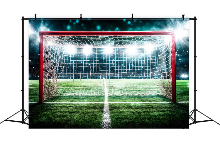 Football Field Backdrop Spotlight Soccer Arena Backdrop UK GQ6-257