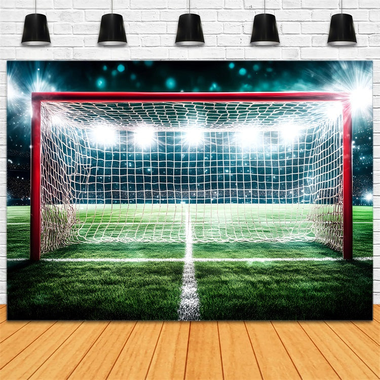 Football Field Backdrop Spotlight Soccer Arena Backdrop UK GQ6-257