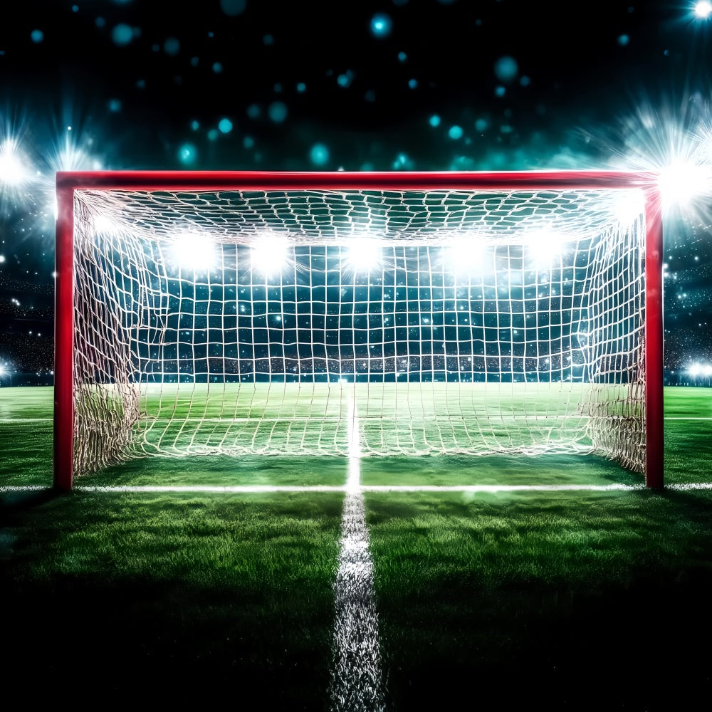Football Field Backdrop Spotlight Soccer Arena Backdrop UK GQ6-257