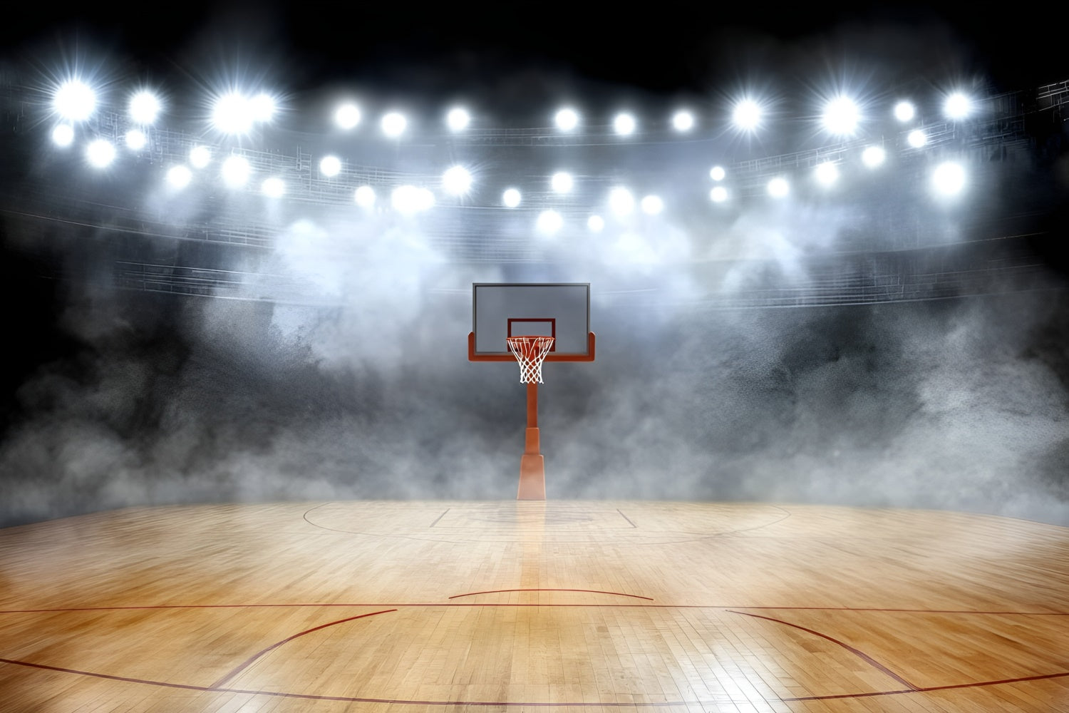 Basketball Backdrop Silent Arena Hoops Haze Backdrop UK GQ6-269
