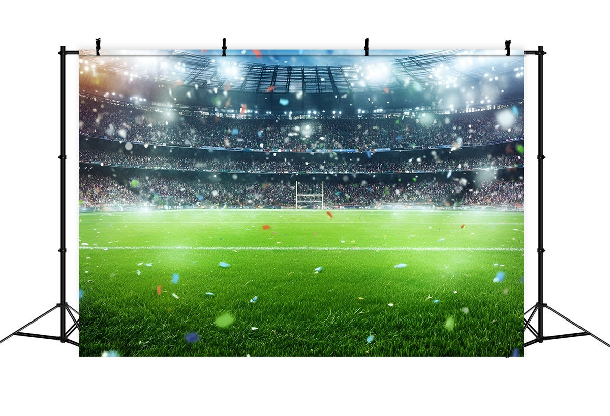 Soccer Photography Backdrop Green Field Glory Backdrop UK GQ6-278