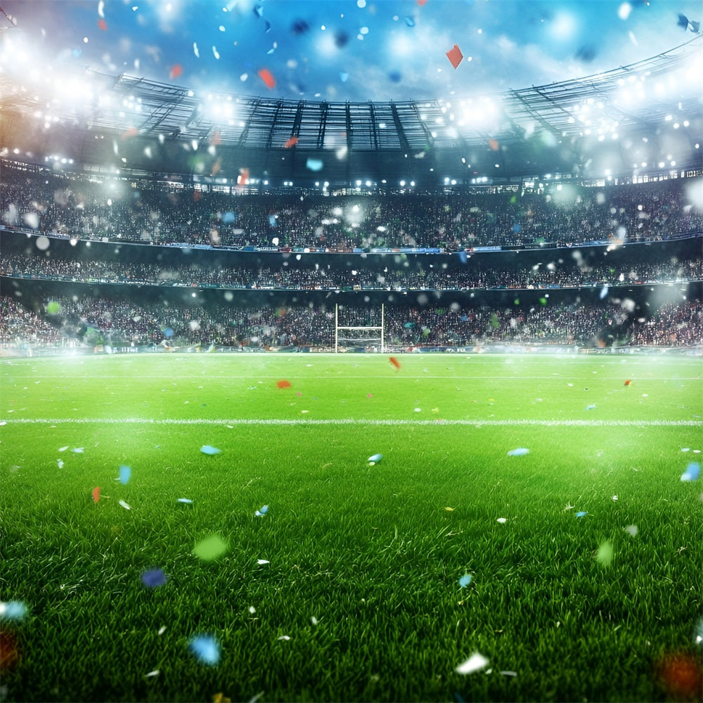 Soccer Photography Backdrop Green Field Glory Backdrop UK GQ6-278