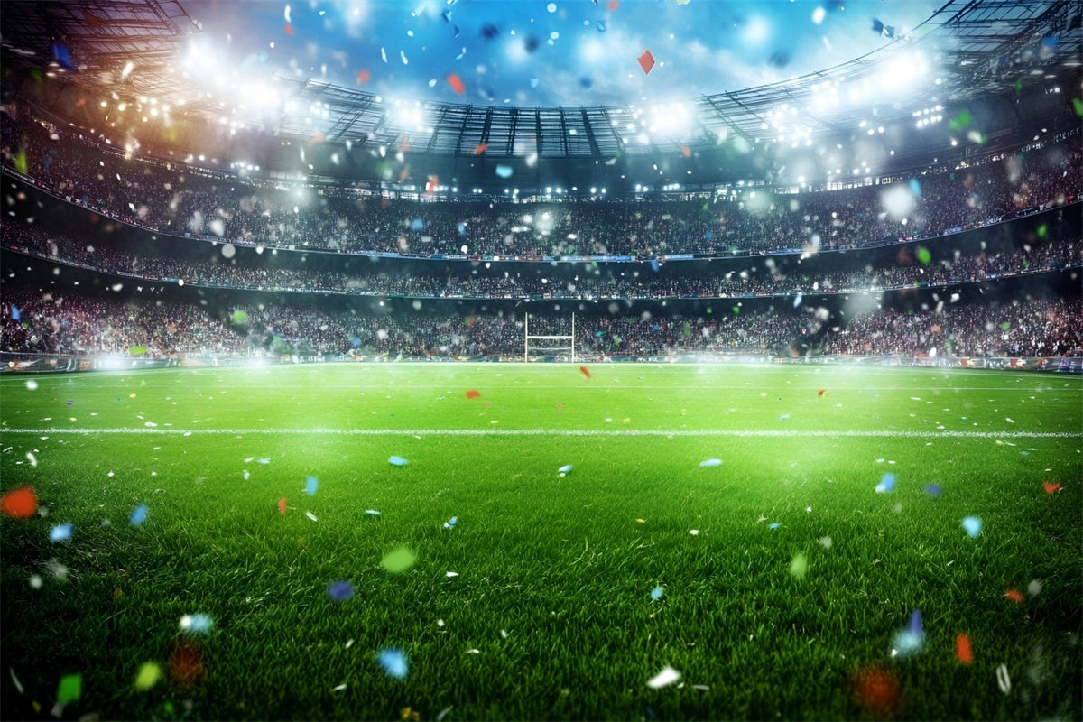 Soccer Photography Backdrop Green Field Glory Backdrop UK GQ6-278