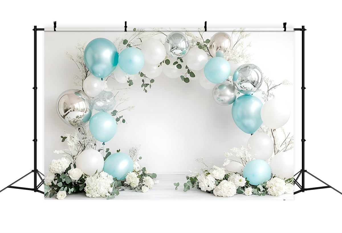 Happy Birthday Backdrop Elegant Balloon Arch Backdrop UK GQ6-318