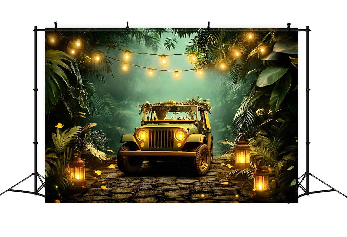 Cake Smash Backdrops Jungle Safari Ride Backdrop UK GQ6-335