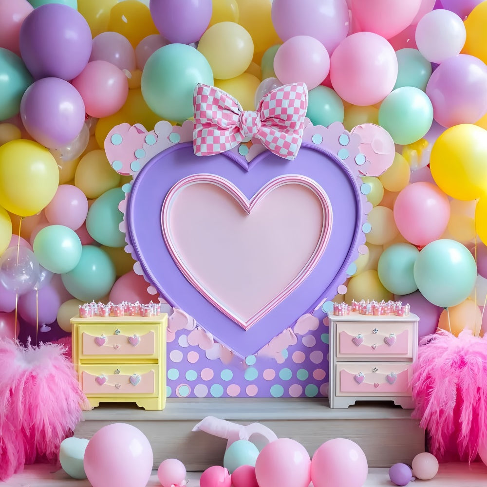Birthday Photo Backdrop Balloon Dreamy Dot Backdrop UK GQ6-343