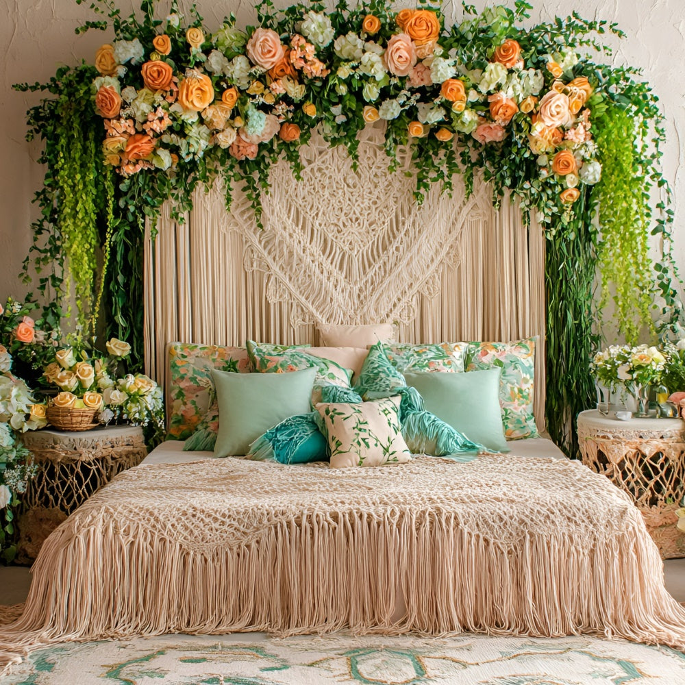 Boho Photography Backdrop Floral Dream Room Summer Backdrop UK GQ6-38