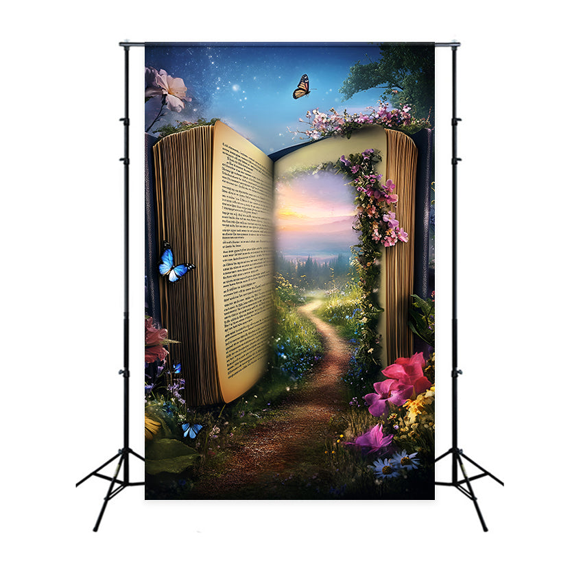 Forest Photo Backdrop Fairytale Journey Book Summer Photo Backdrop UK GQ6-62
