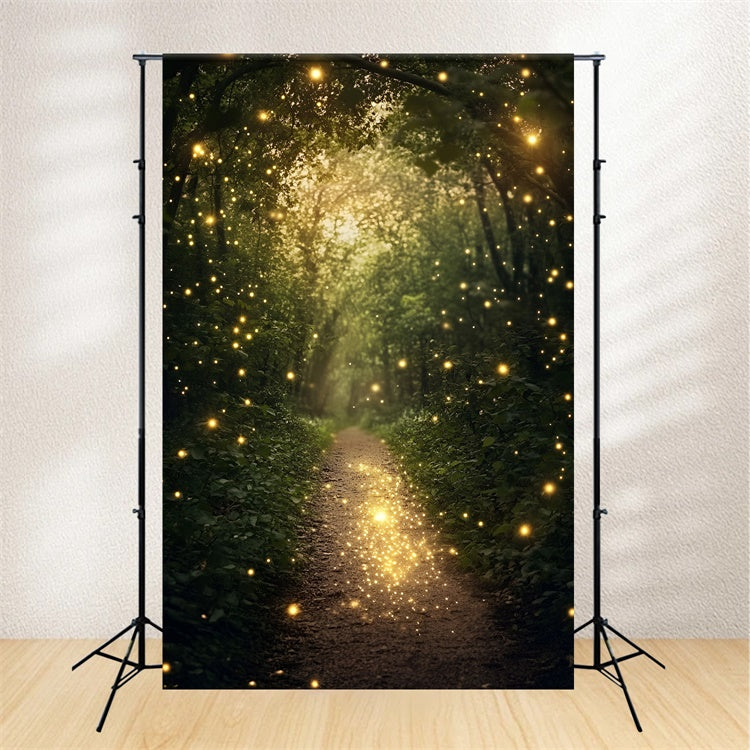 Forest Backdrops Golden Glow Woodland Path Summer Backdrops UK GQ6-65
