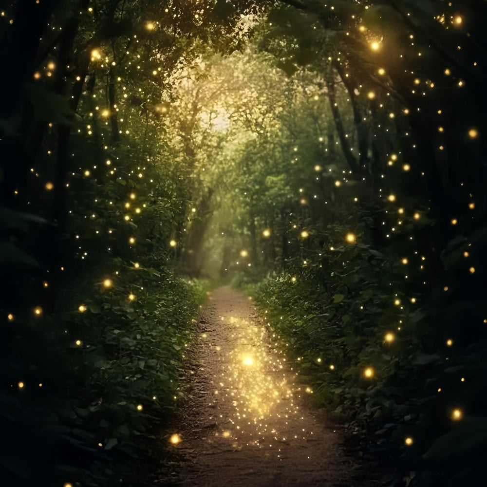 Forest Backdrops Golden Glow Woodland Path Summer Backdrops UK GQ6-65