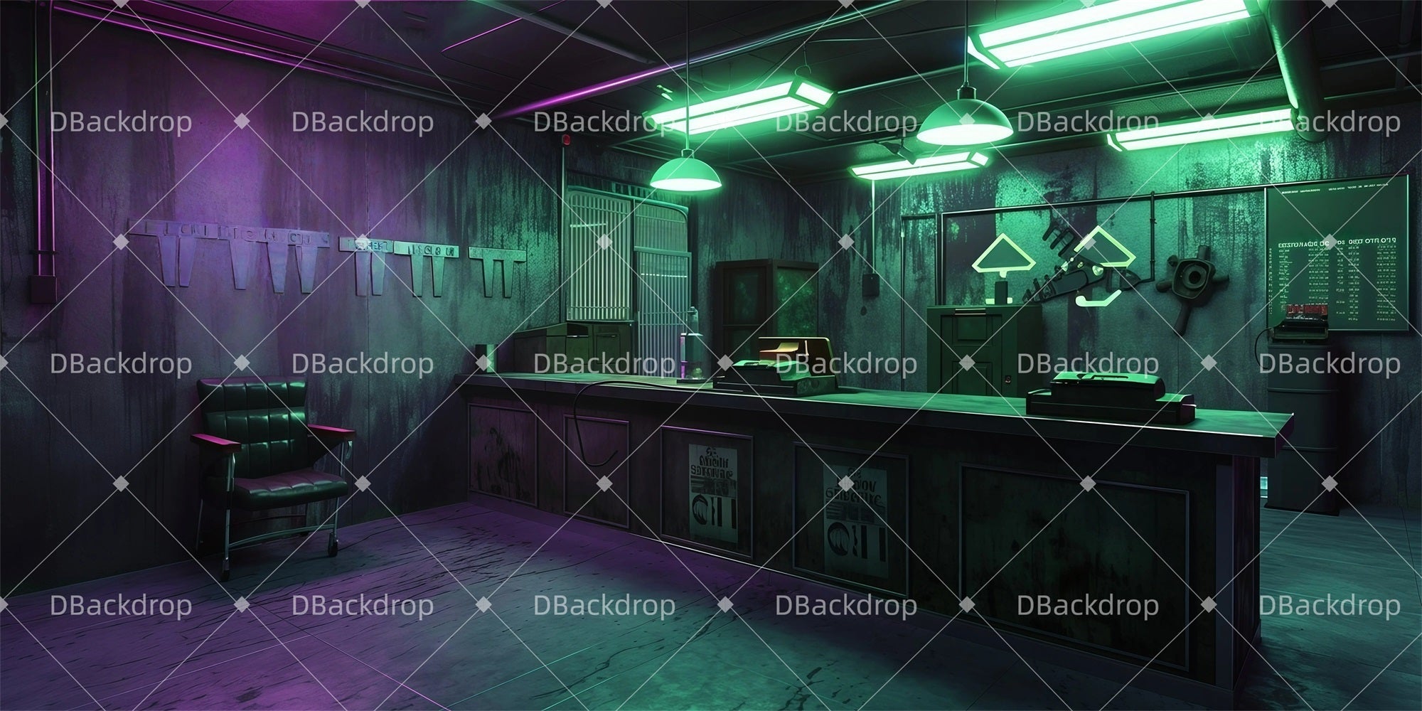 Stage Backdrop Netherworld Office Movie Theater Backdrop UK GQ61-T8