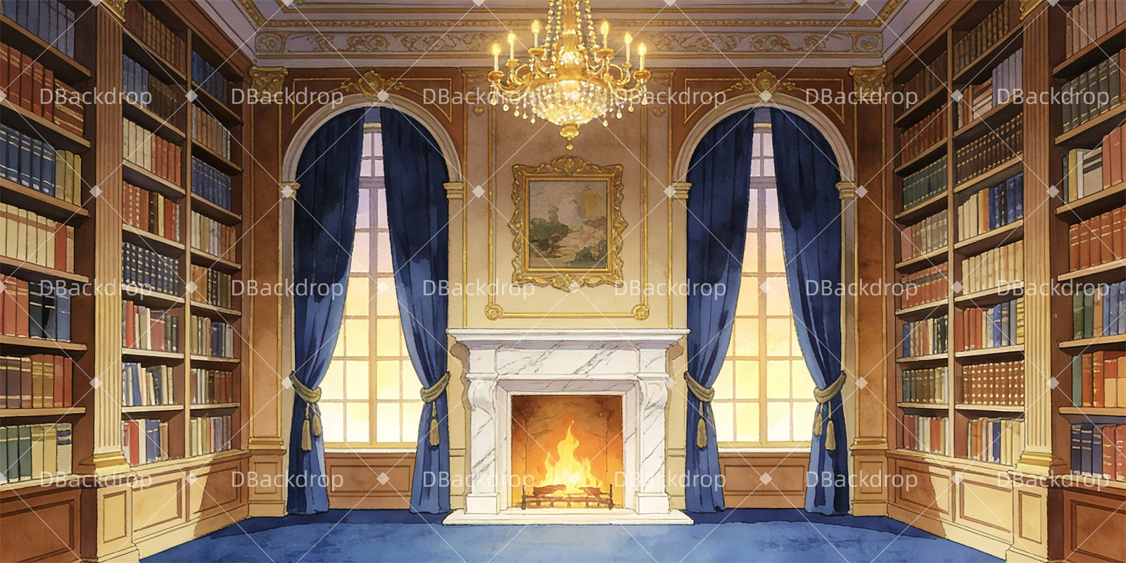Theater Stage Backdrop Grand Study Performance Backdrops UK GQ63-T24