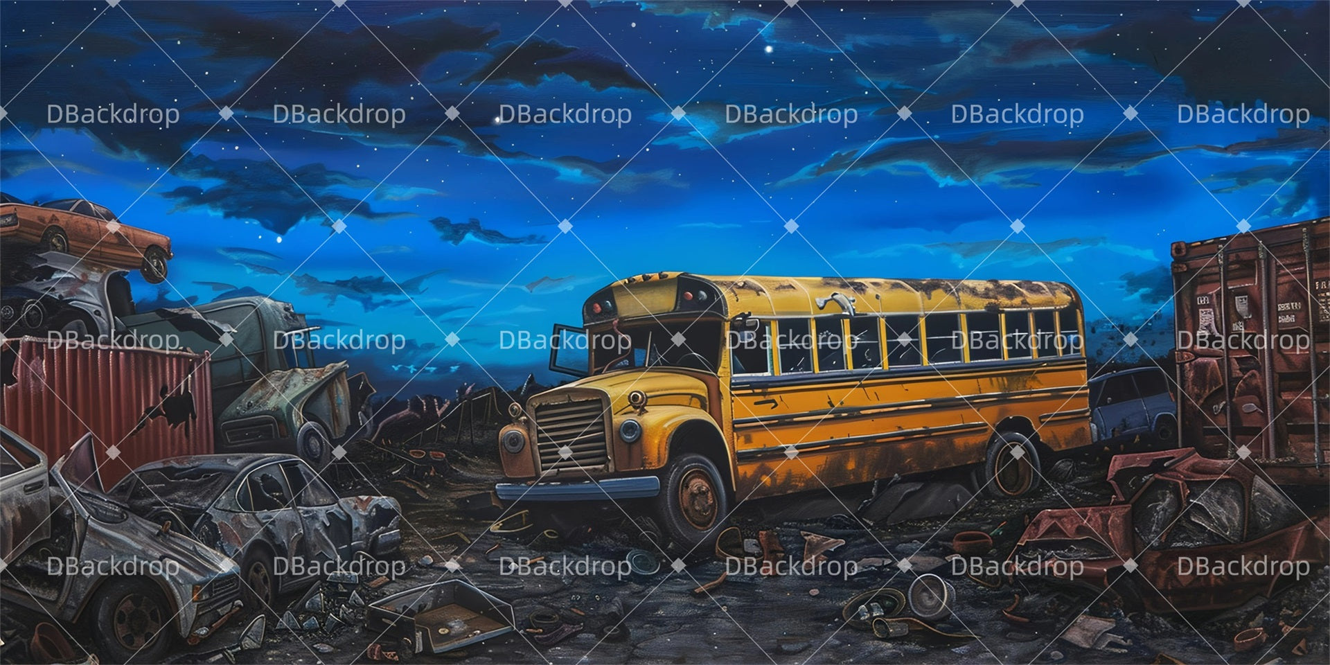 School Play Backdrops The Junkyard Performance Backdrops UK GQ63-T2