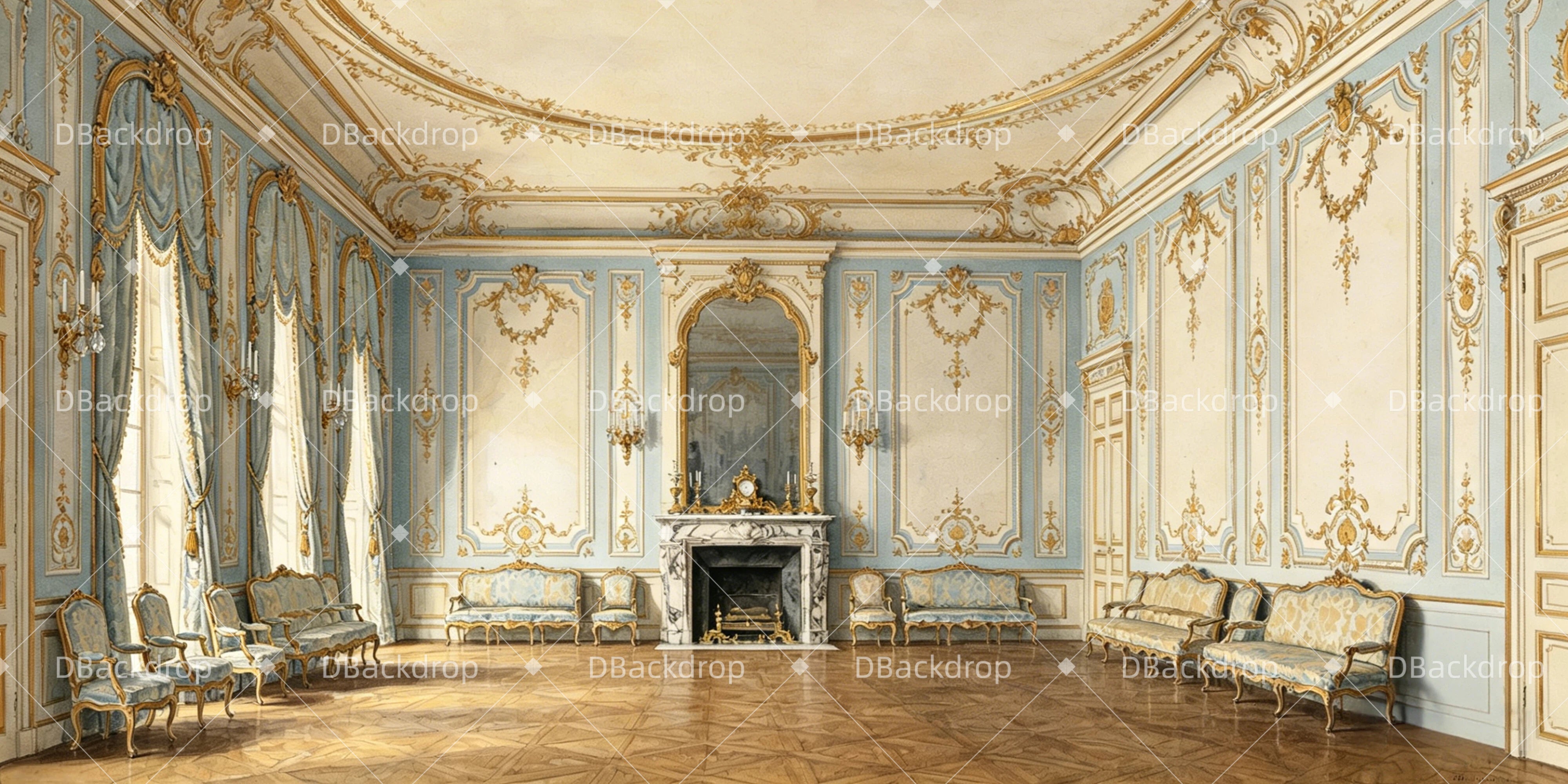 Theater Backdrop Royal Drawing Room Stage Backdrop Ideas UK GQ64-T3