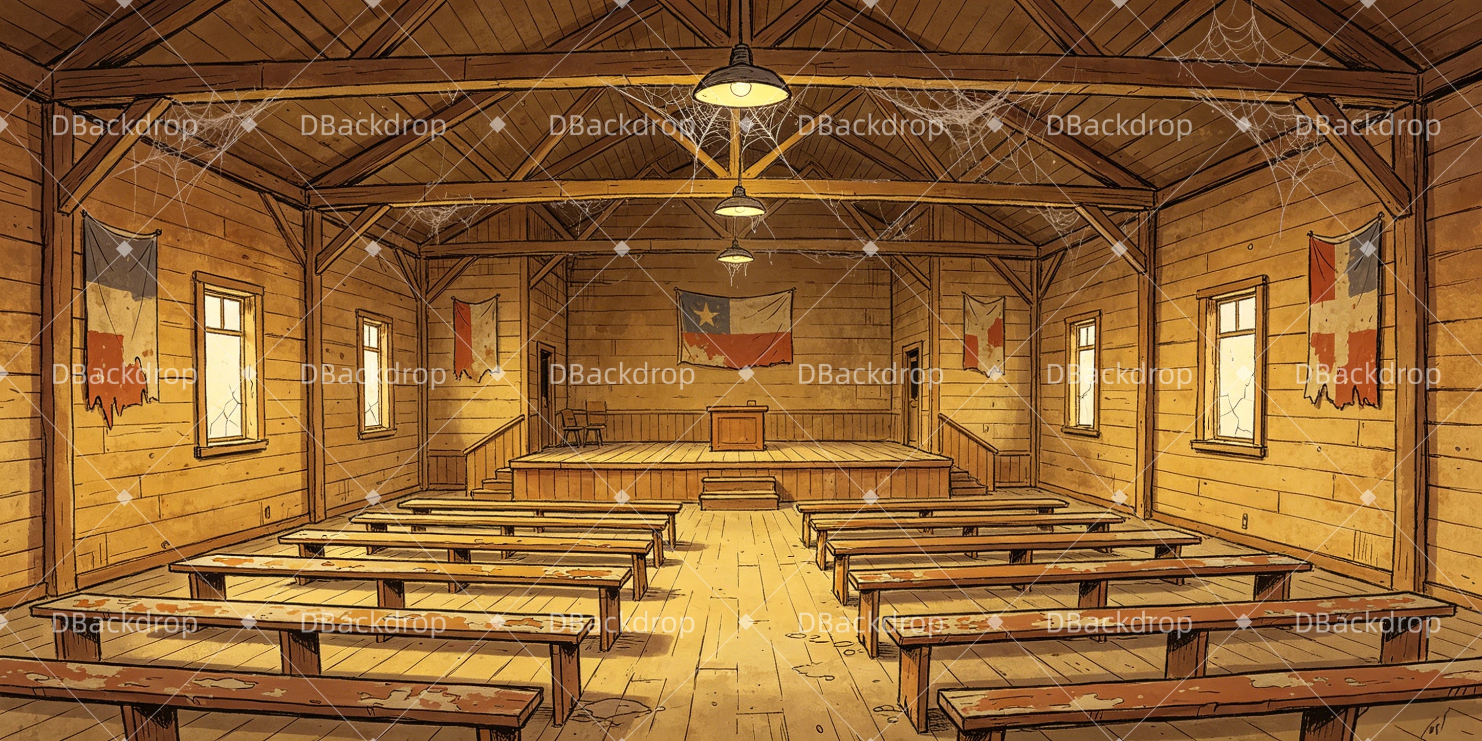 Stage Backdrop Ideas Government Meeting Performance UK Backdrops GQ66-T39