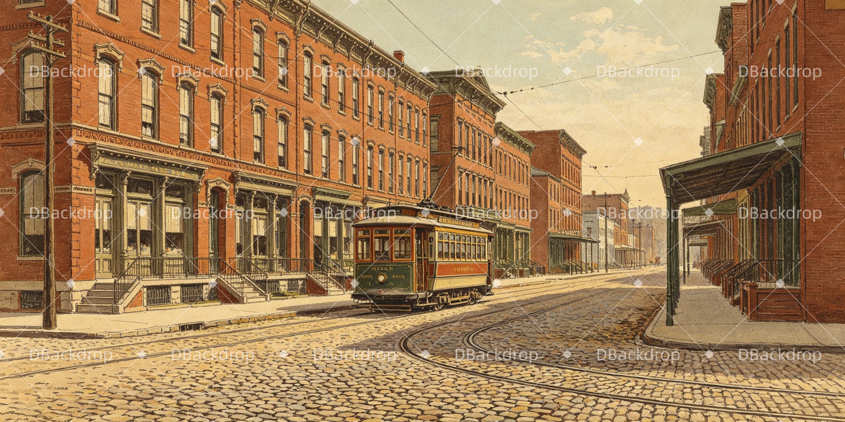 Theater Stage Backdrops 1904 St. Louis Street Movie UK Theater Backdrop GQ66-T83
