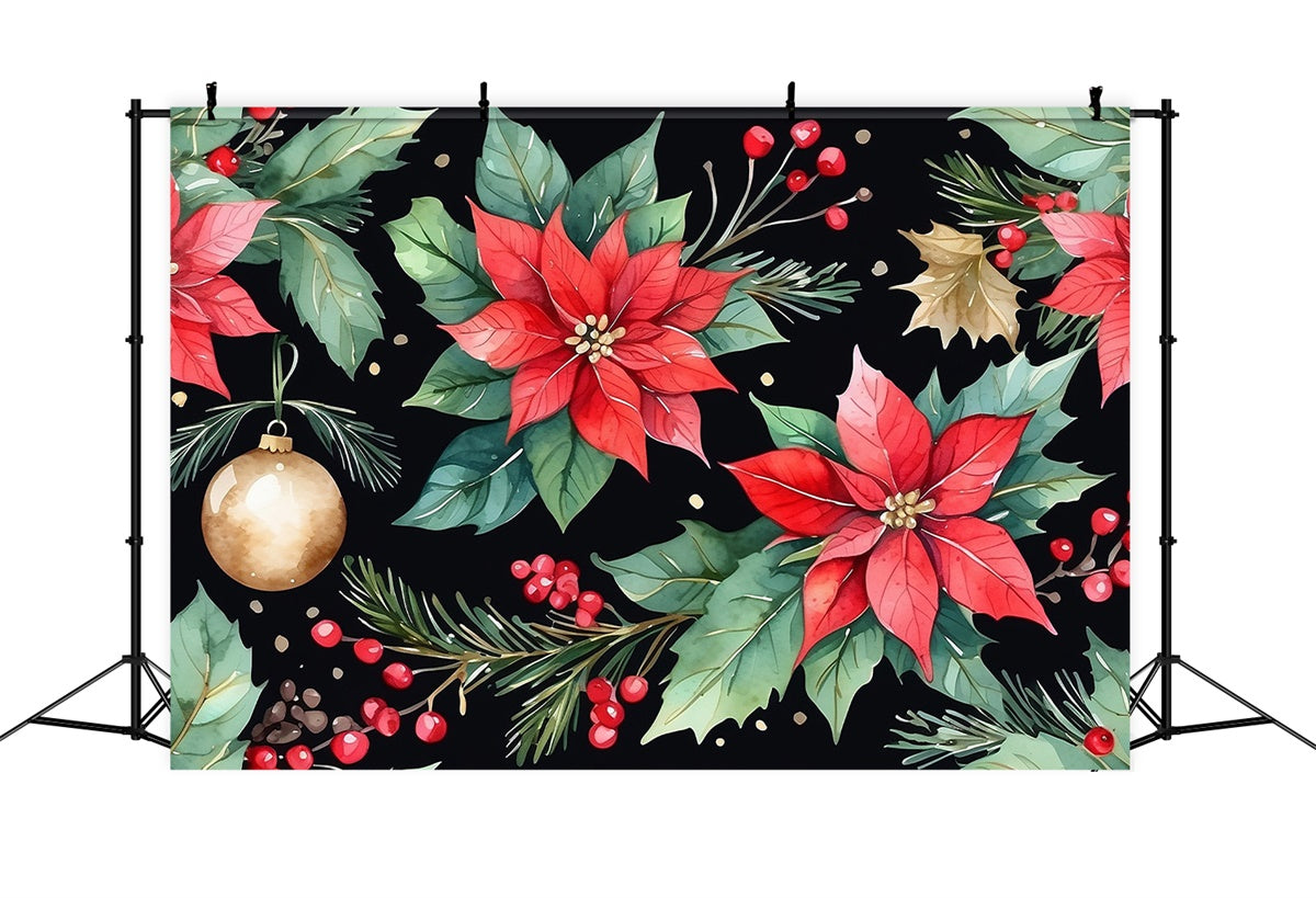 Fine Art Backdrops Classic Holiday Floral Pattern Backdrop UK GTY-112