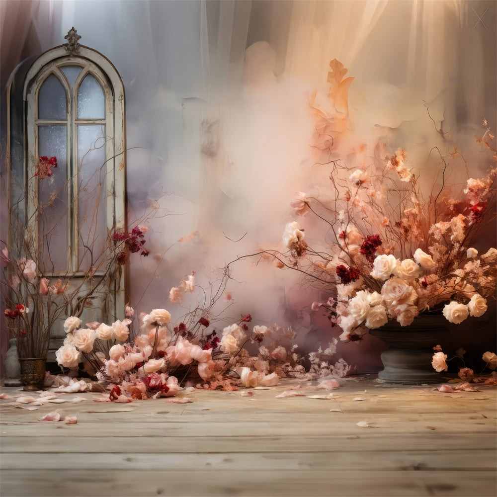 Maternity Backdrop Vintage Cottage Dreamy Floral Backdrop UK GTY2-44