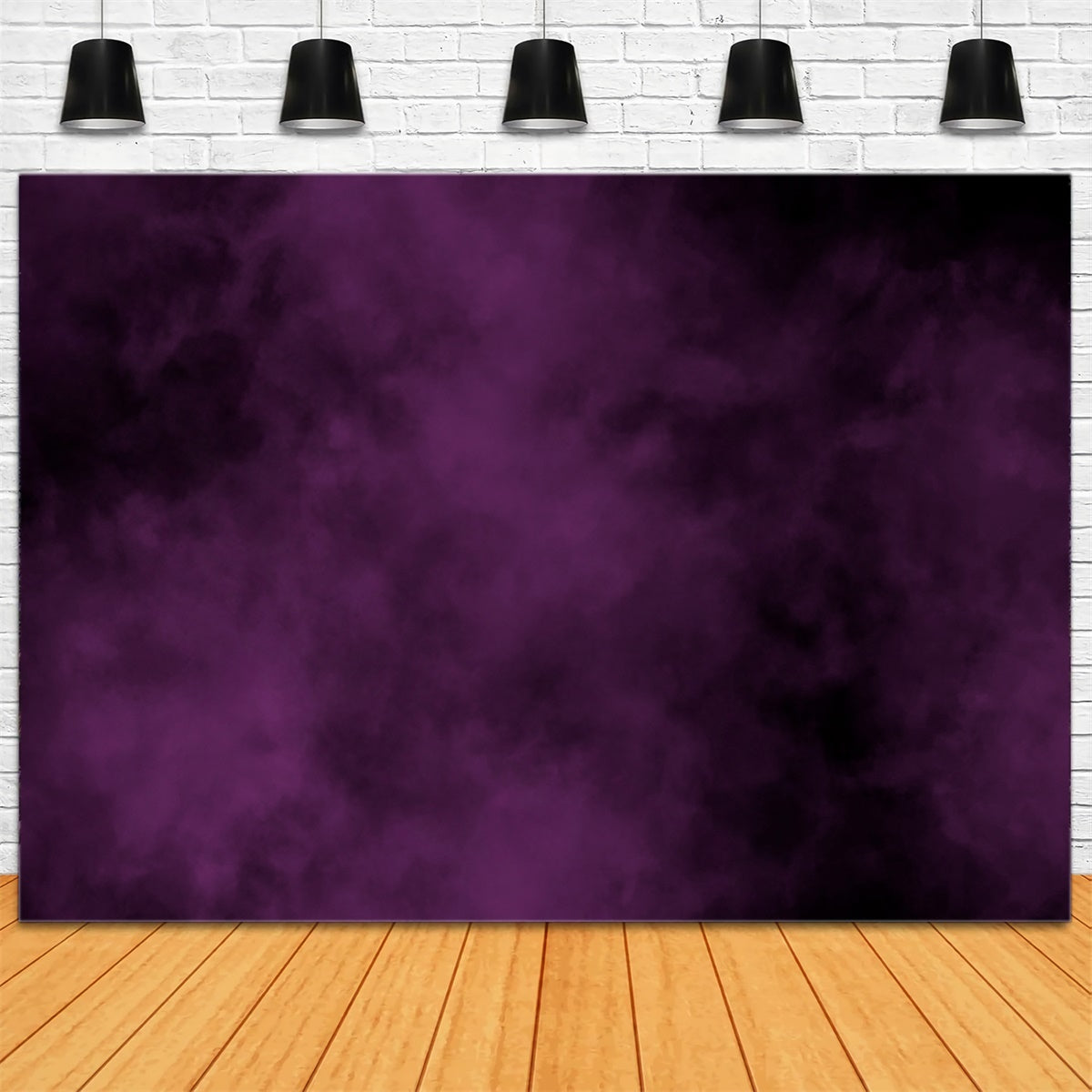 Backdrop Purple Dark Violet Swirling Smoke Backdrop UK GTY3-113