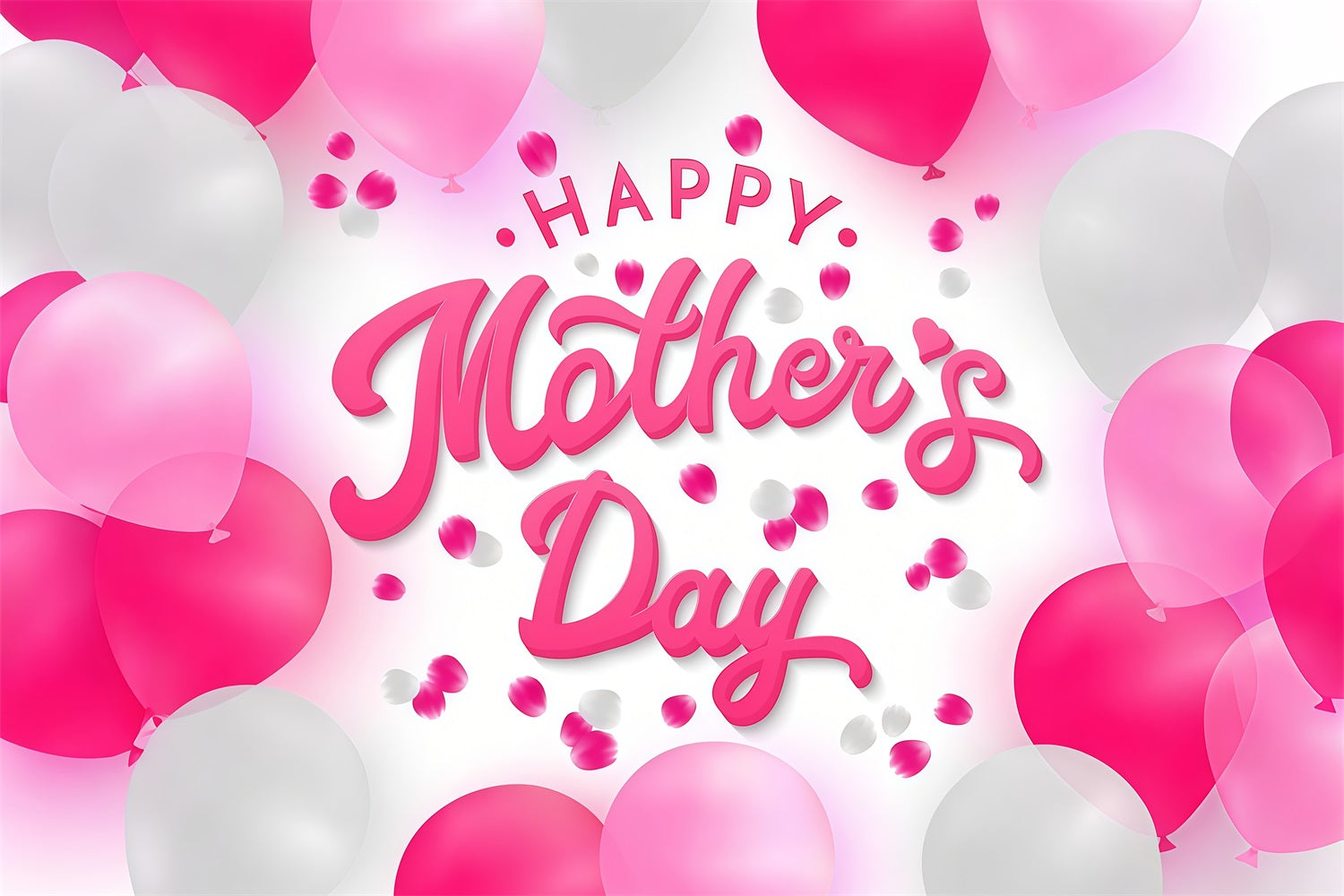 Mother Day Backdrop Floating Balloons Personalized Backdrop UK GTY3-190
