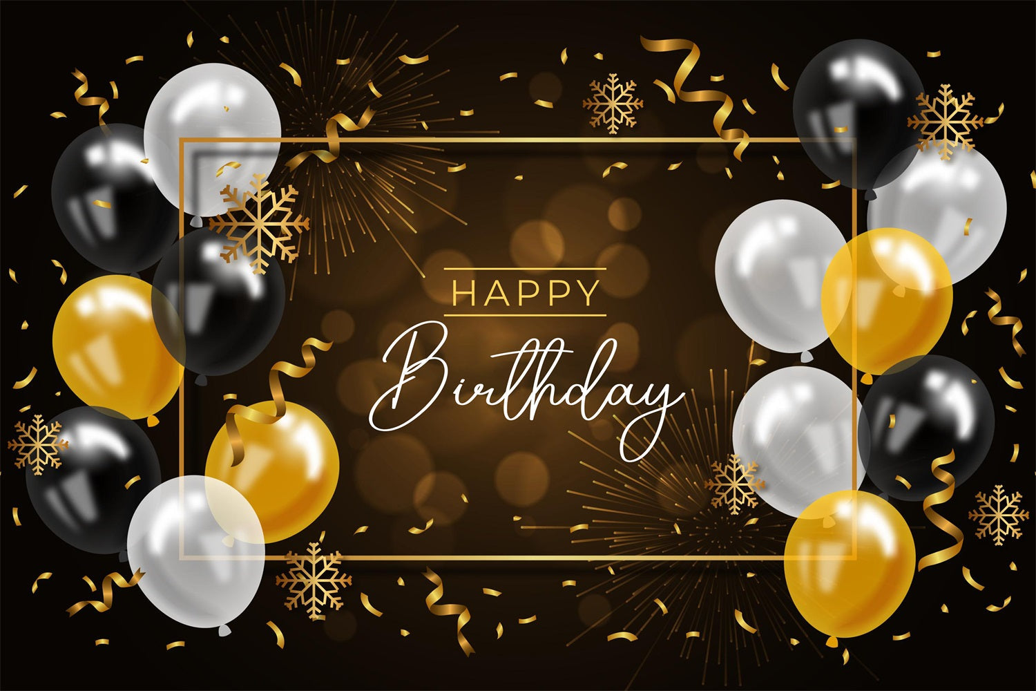 Birthday Backdrops Balloon Celebration Custom Backdrop UK GTY3-248