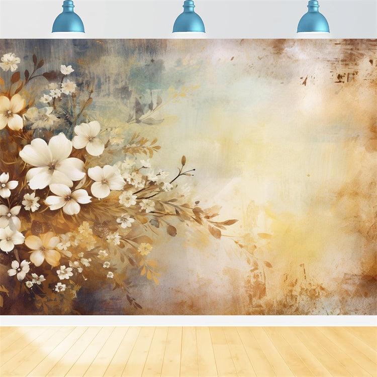 Headshot Backdrops Rustic Floral Fade Backdrop UK GTY3-347