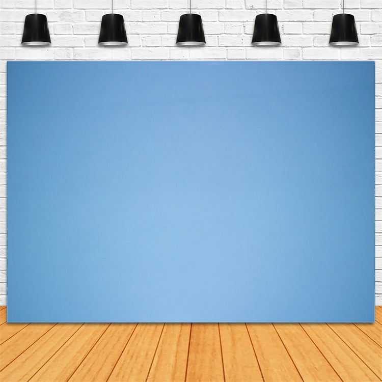 Blue School Photo Backdrop Light Azure Matte Tone Backdrop UK GTY3-371