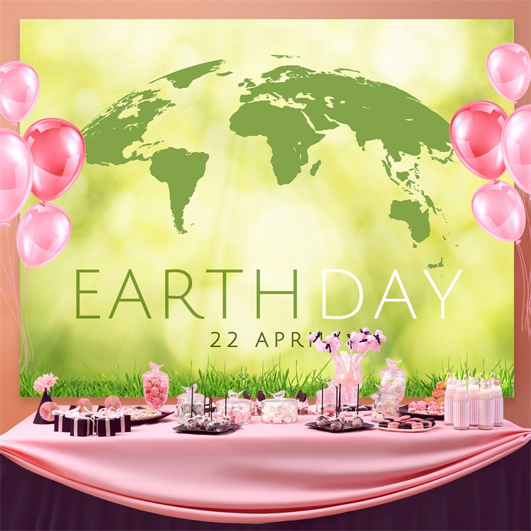 Happy Earth Day Backdrop Earth Day April 22 Event Backdrop UK GTY3-52