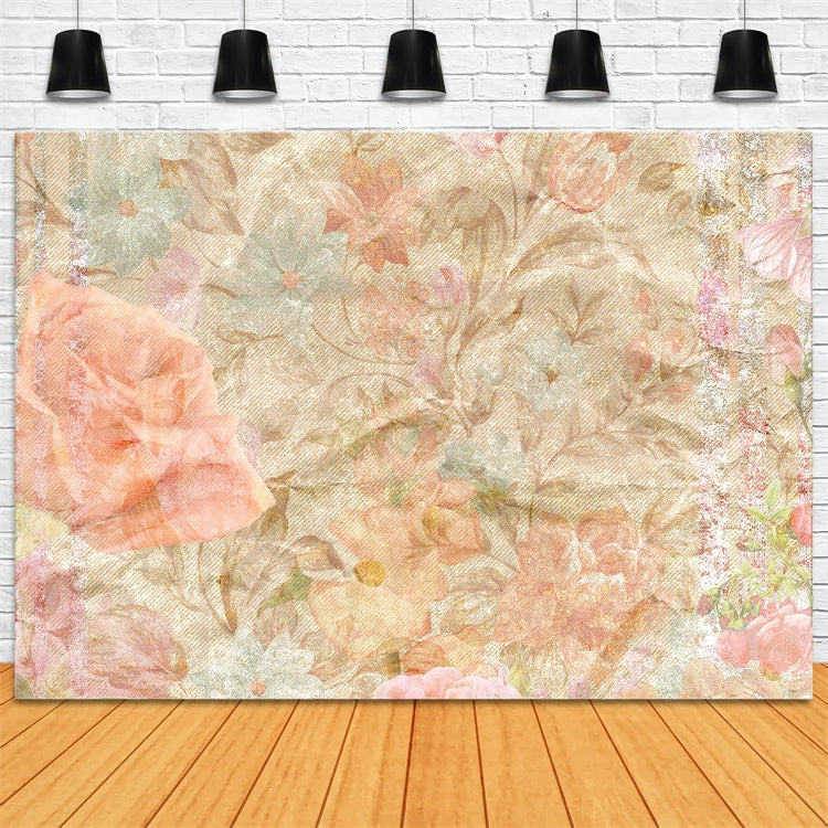 Portrait Photo Backdrop Dreamy Pastel Blossom Backdrop UK GTY3-87