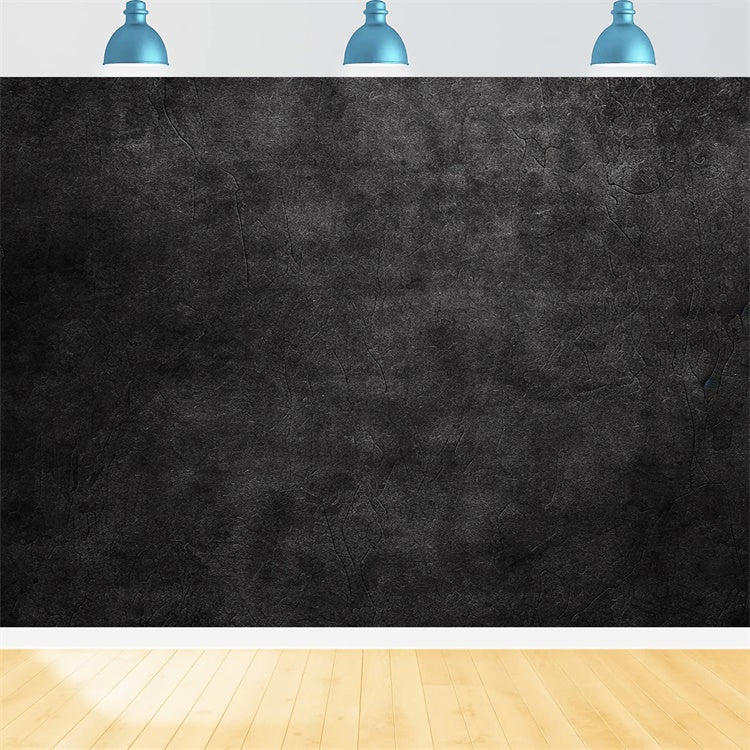 Black Photo Backdrop Dark Charcoal Textured Wall Backdrop UK GTY3-93