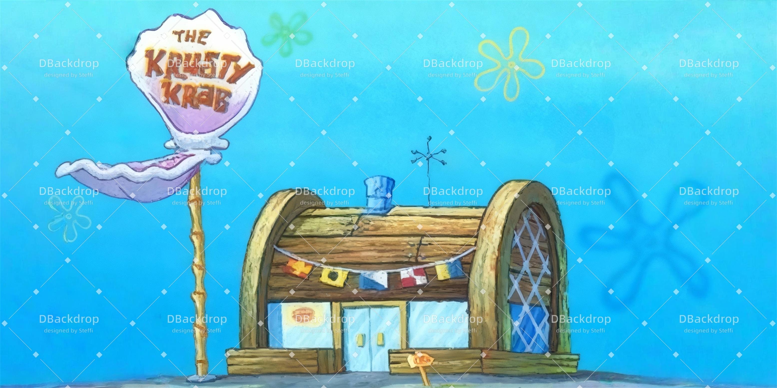 Theater Backdrop Krusty Krab Backdrops for Theater UK CSH59-T82