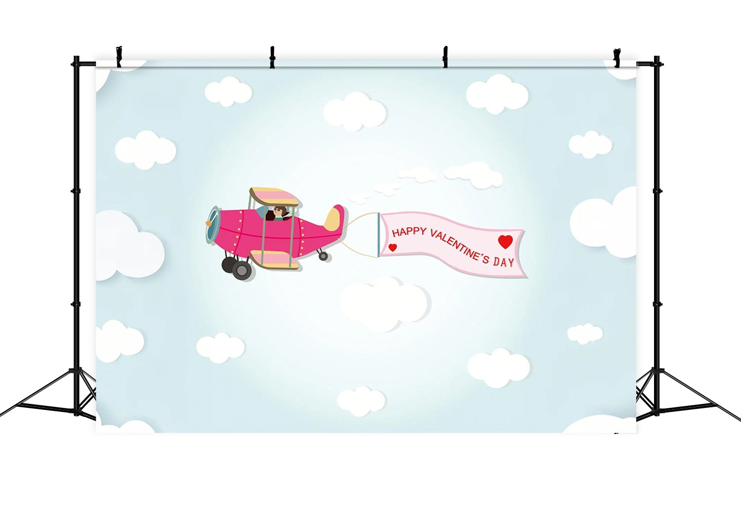 Cloud Photo Backdrop Valentine's Day Skywriting Backdrop UK LXX1-334