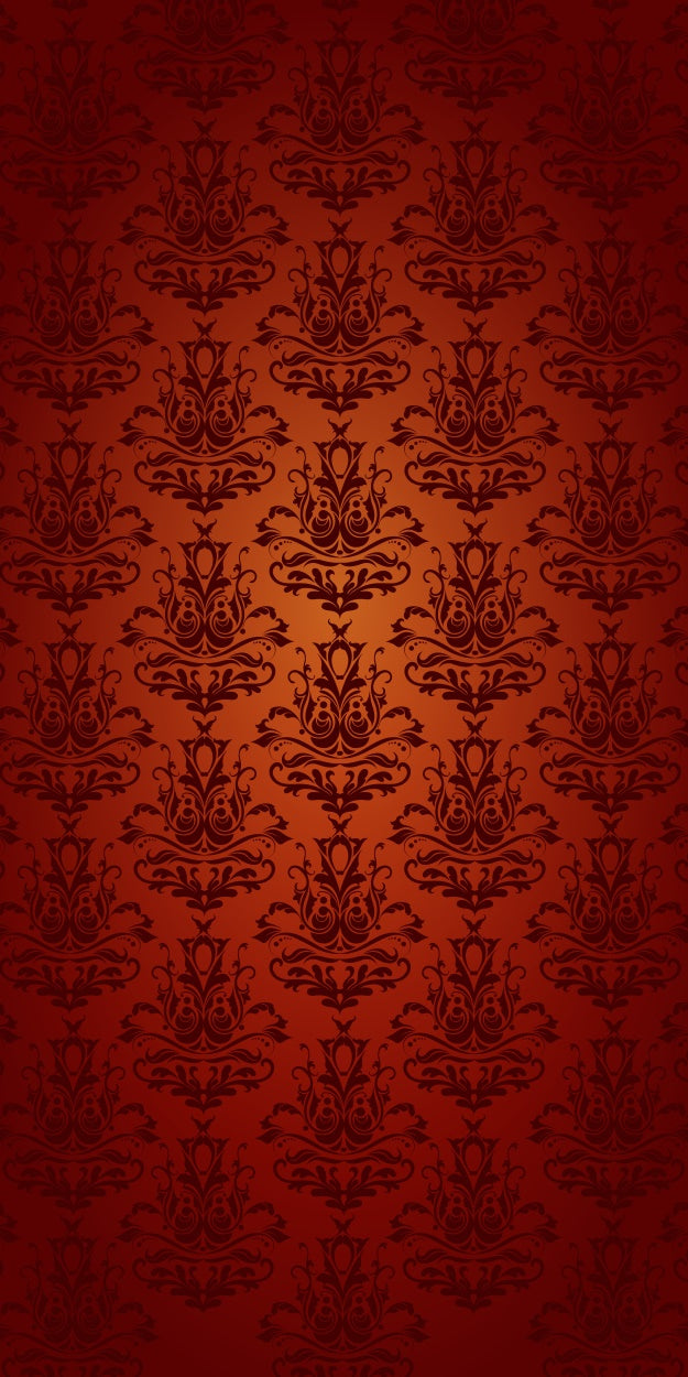 Damask Backdrops Opulent Crimson Baroque Floral Sweep Backdrop UK LXX2-288