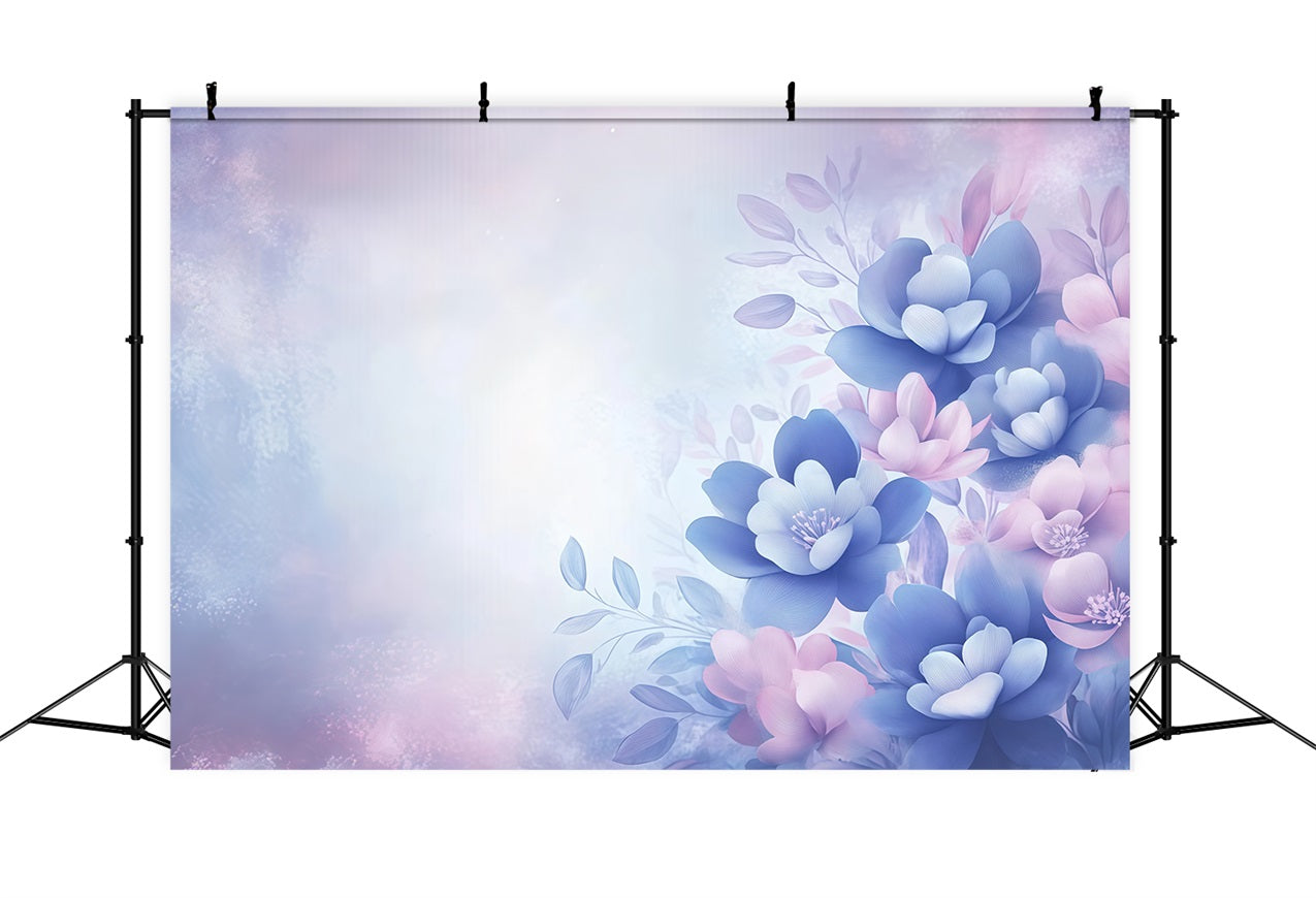 Mothers Day Backdrop Blue Purple Floral Dream Backdrop UK LXX3-34
