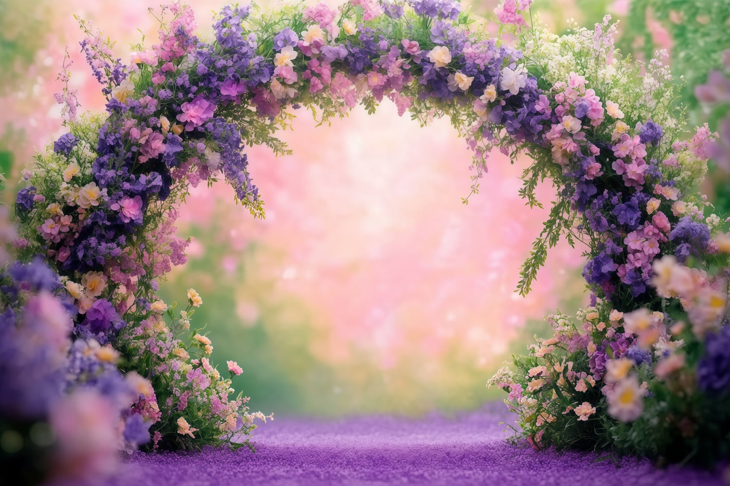 Mothers Day Backdrop Ideas Floral Archway Pastel Backdrop UK LXX3-45