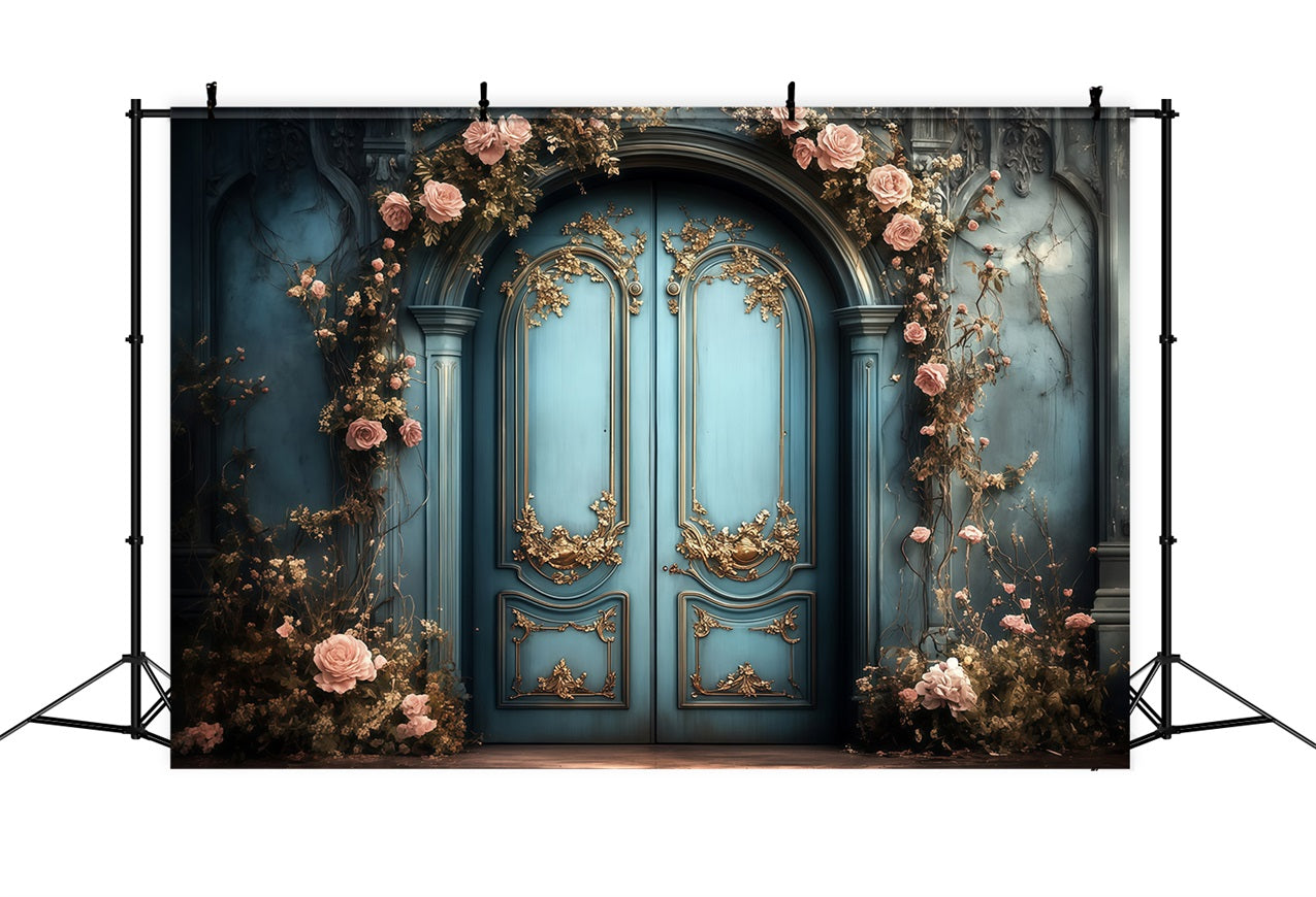 Mothers Day Photo Backdrops Floral Wrapped Entrance Backdrop UK LXX3-50