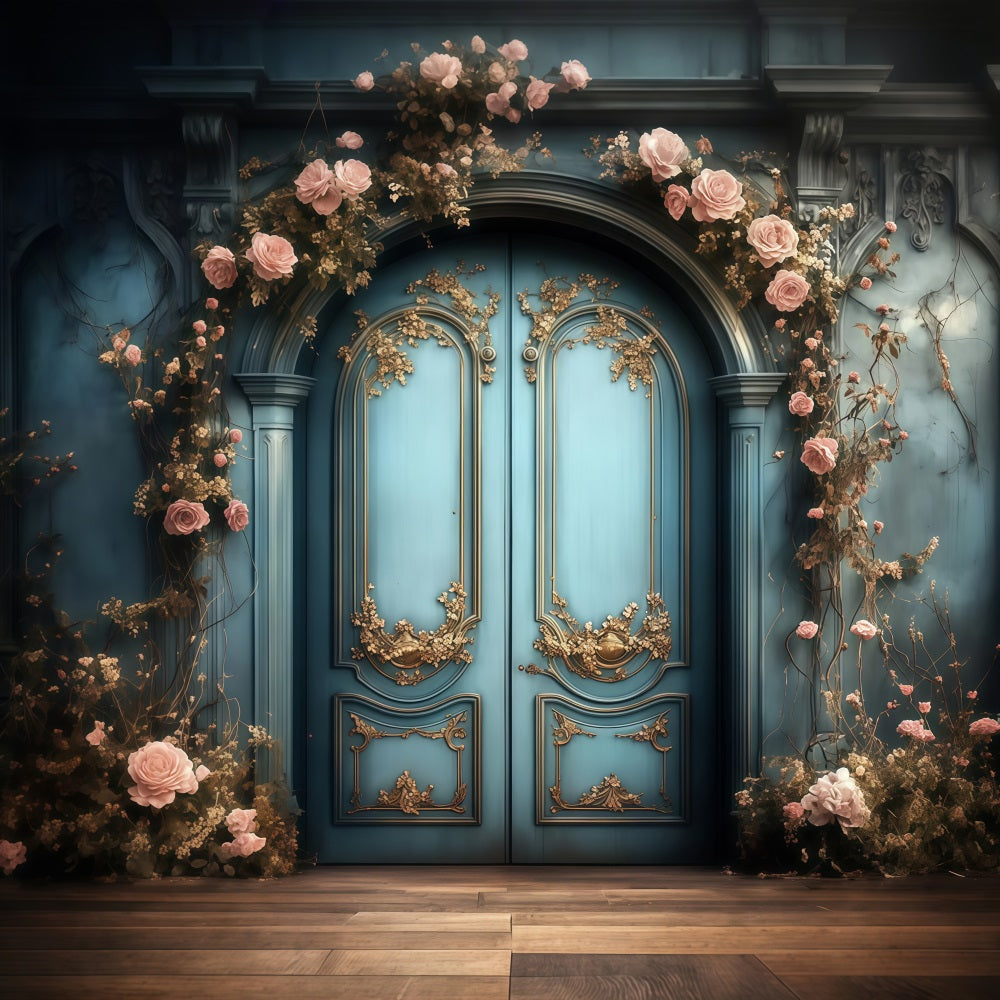 Mothers Day Photo Backdrops Floral Wrapped Entrance Backdrop UK LXX3-50