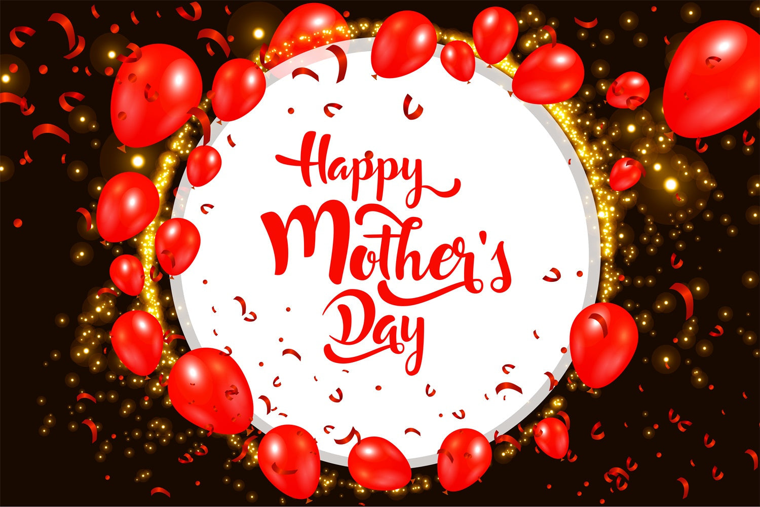 Mothers Day Backdrops Luxury Red Balloon Personalized Backdrop UK LXX3-65