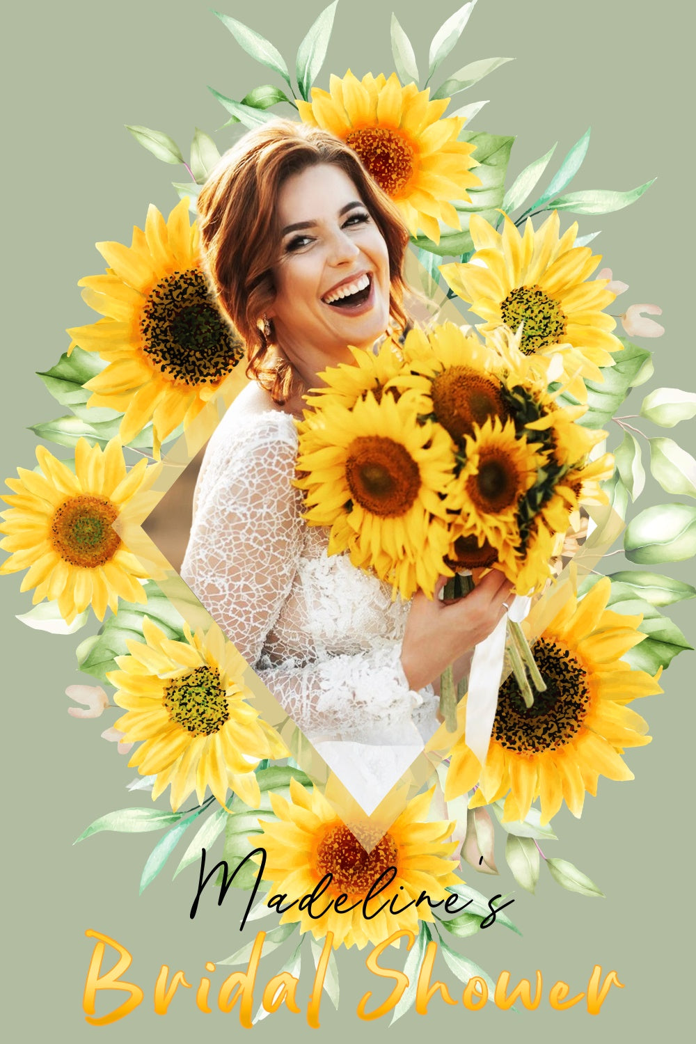 Backdrop For Bridal Shower Rustic Sunflower Custom Backdrop UK LXX4-109