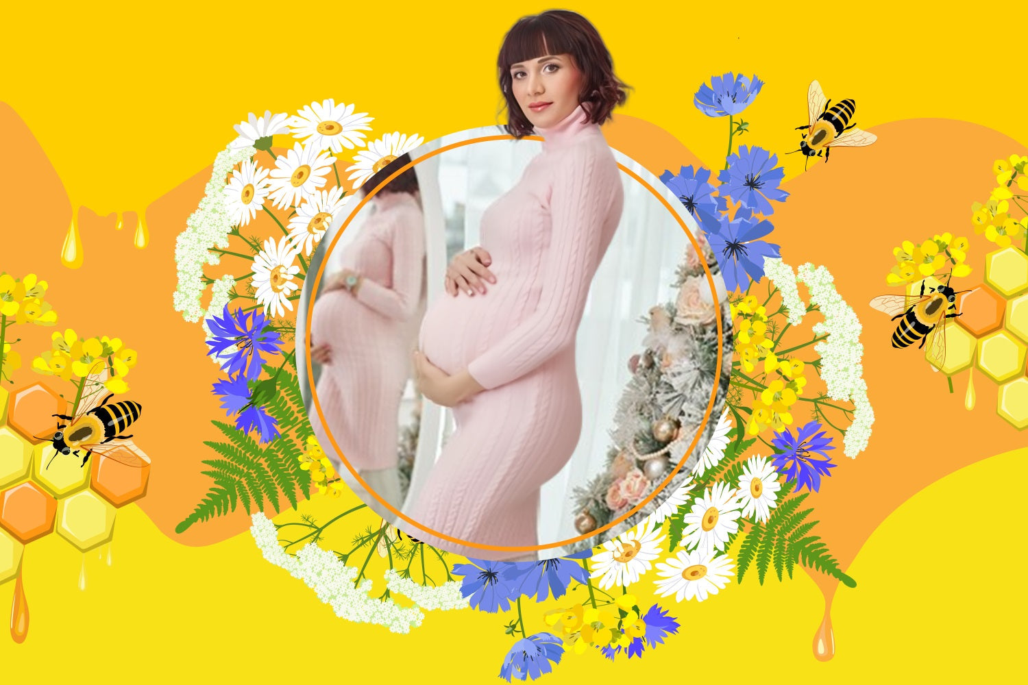 Baby Shower Backdrop Ideas Honey Bee Garden Floral Personalized Backdrop UK LXX4-199