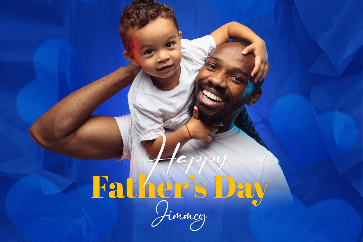 Backdrop Fathers Day Bold Blue Custom Backdrop UK LXX4-69