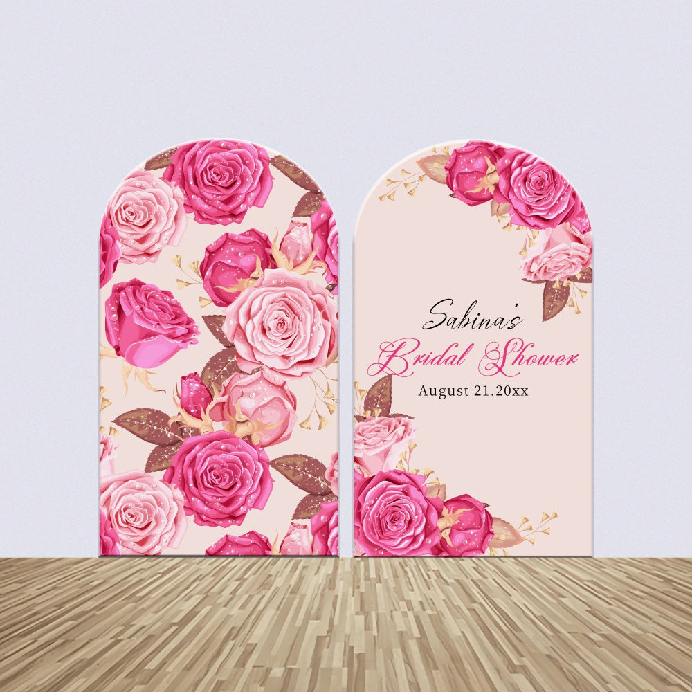 Bridal Shower Backdrop Elegant Rose Custom Arch Backdrop Kit UK LXX5-161