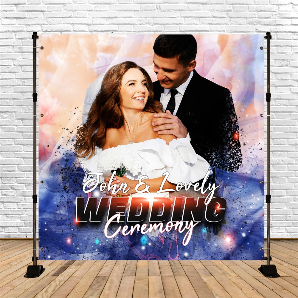 Wedding Backdrops For Photos Romantic Glow Custom Backdrop UK LXX5-195