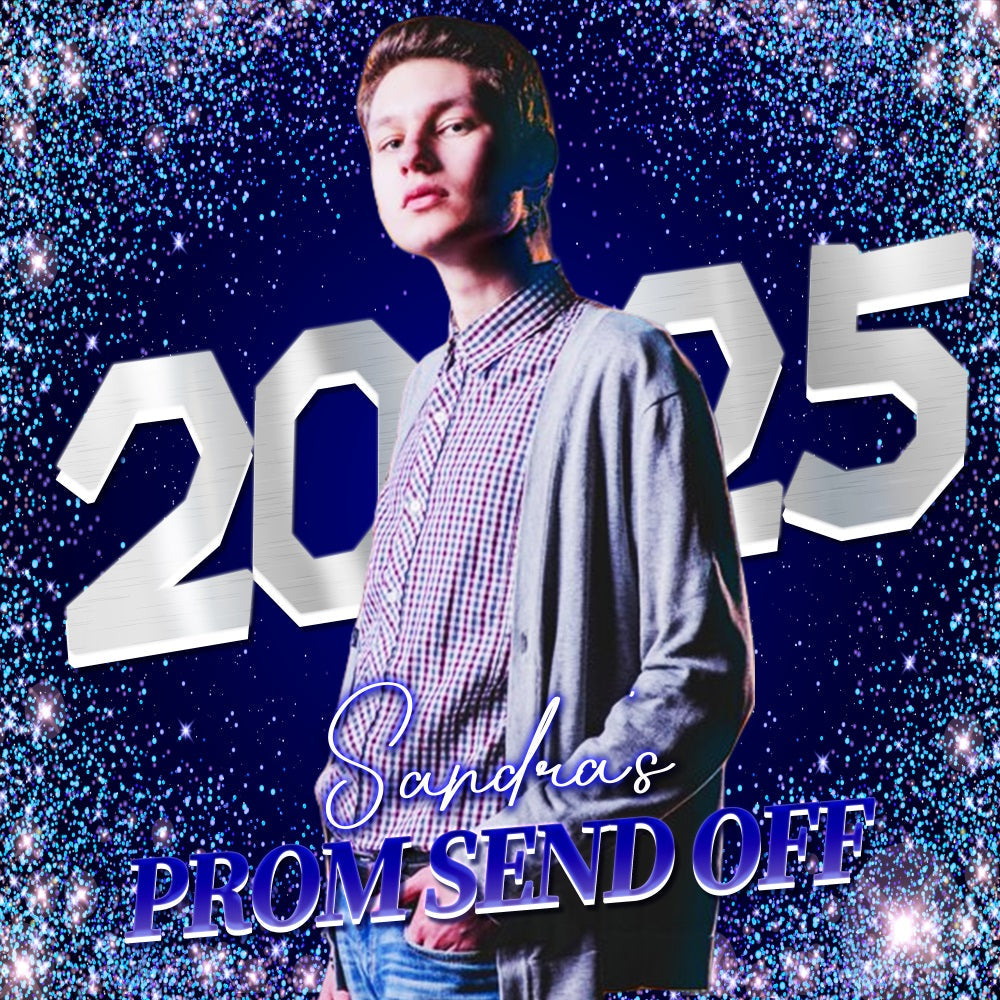 Prom Photo Backdrop Sparkle Celebration Personalized Party Graduation Backdrop UK LXX5-218