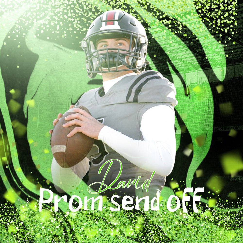 Prom Backdrop Ideas Green Glitter Personalised Party Graduation Backdrop UK LXX5-220