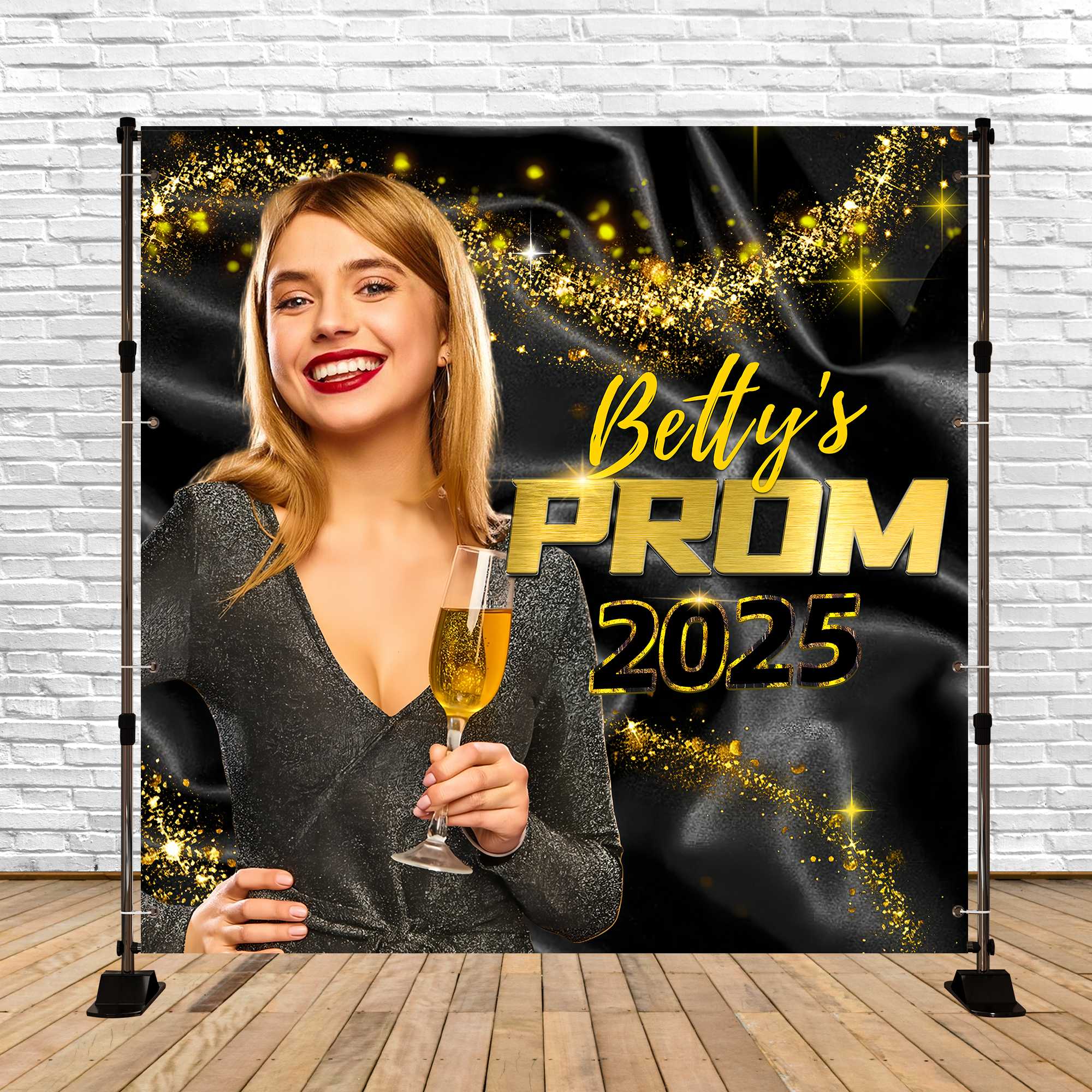 Prom Night Backdrop Luxe Night Personalised Party Graduation Backdrop UK LXX5-228