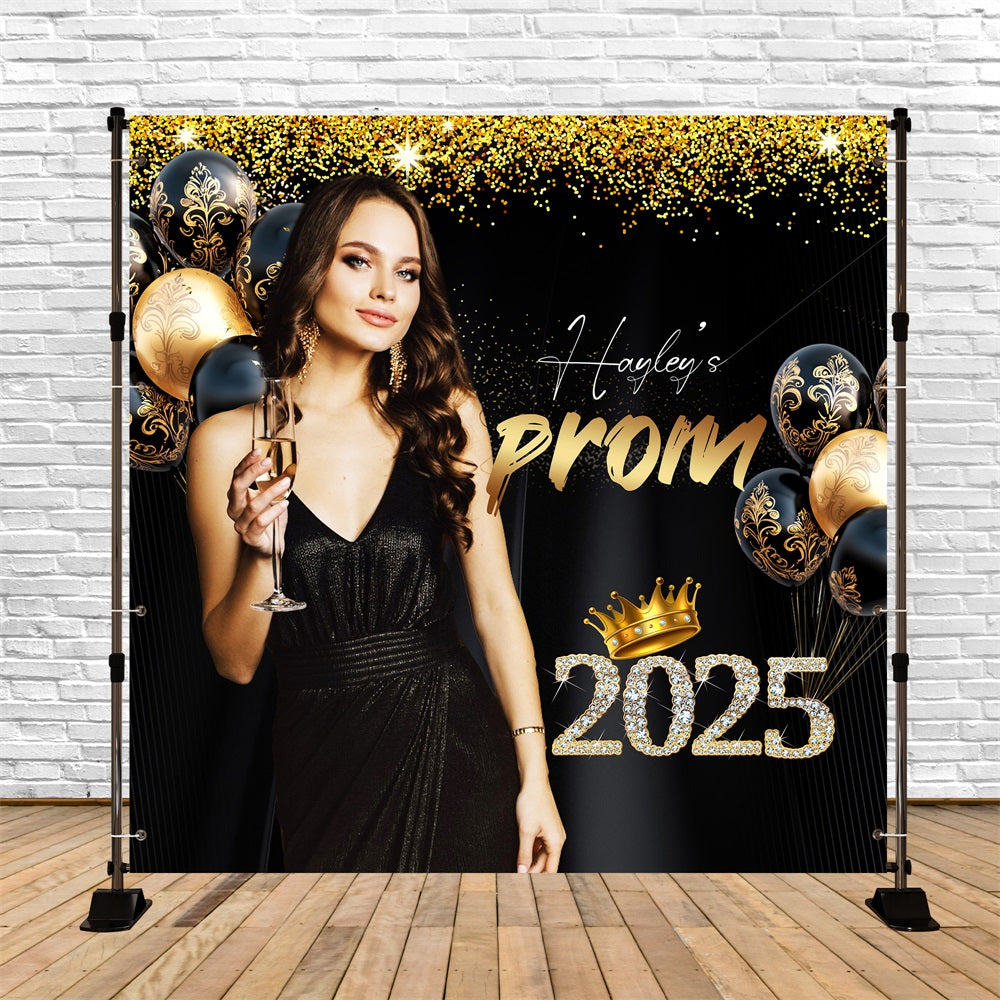 Prom Backdrop Glamour Balloon Personalized Party Graduation Backdrop UK LXX5-230