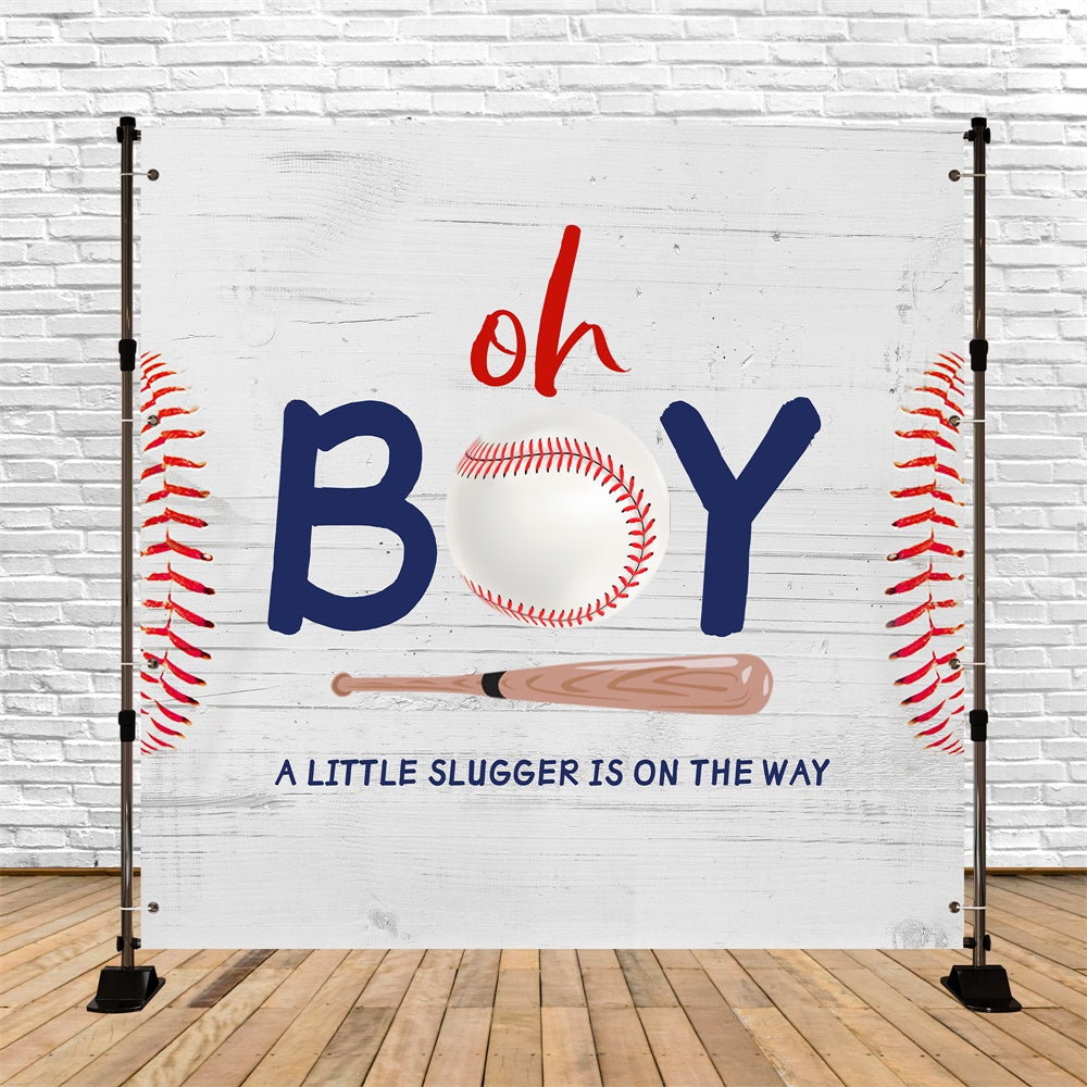 Baby Shower Backdrop Boy Baseball Themed Backdrop UK LXX5-242